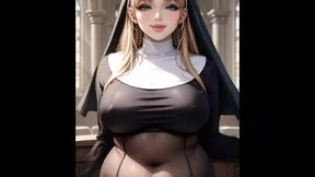 Attractive Busty Nun