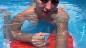 Blowjob, Handjob in Pool