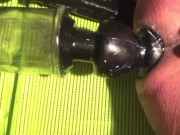 Anal stretching buttplug dildo