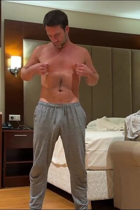 Tim Blesh Showing off His Dick in the Hotel Room