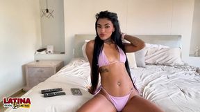 veronica castro - perfect 18 year old babe not shy about very first porn casting teen latina casting couch cum facial