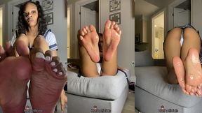 kash omera oily feet