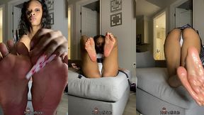 kash omera oily feet