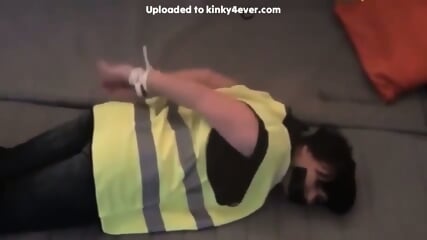 Tied In A High Viz Vest  Kinky4Ever