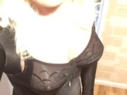 Orgasm Series 5 (female mask, mask, trans, fetish, crossdress, shemale, pantyhose, high heels, bra)