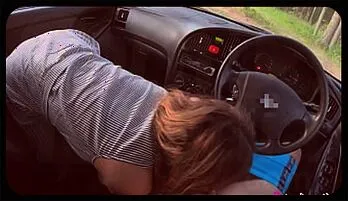 Sultry Babe's Car Ride Adventure