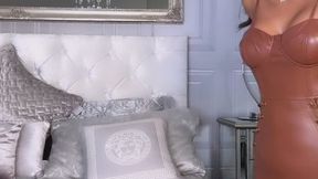 PVC to Leather: Outfit Change & Face Fuck