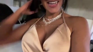 Angela Doll - Too horny guy cums in my pussy without warning in parking lot