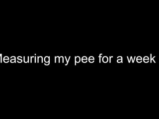 Measuring my pee for a week 4