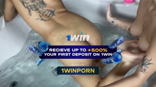 18 year old girls fucking in a jacuzzi very horny - Antonella Riva and Daniela Agudelo