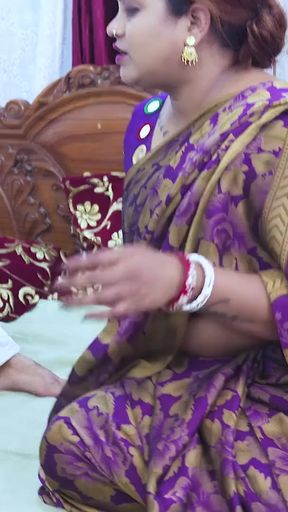 Key moment from "Desi Horny Step Mom Teaches her Step Son How to Fuck Like a Pro for 1st Time ( Hindi Audio )"