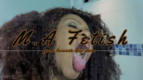 Smashing my lips against the glass # PART 1 # Delicious lips