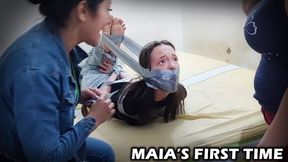 18-Year-Old Maia's First Time: Taped & Trained by Stepmom & Mistress (4K Ultra HD)