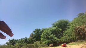 0105 the big guy loves to show off in public while bathing in the river