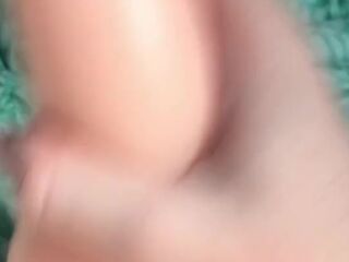 eighteen Virgin with fake cunt toy!