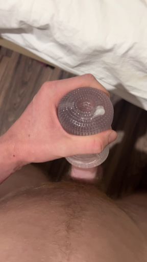 Hot 18yo Twink Destroying His Dick. Intensive and Hardcore Masturbation