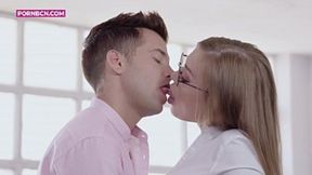 I'll ride my boss' huge cock&#x1F32D; &mdash;  calming his nerves with a sultry blow job &mdash;  then anal&#x1F44C; penetration