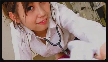 Wild and naughty nurse stroking cock for a thick cum full length video