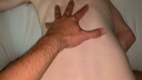 Daddy gives lucky boy a load.