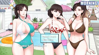 Pool Party Foursome ruins House Chores Four hot women breed me raw