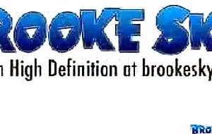 Brooke Skye all white with cream on her body