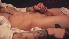 Rose Petals & Thick Cock Pleasure - Intense Solo Masturbation