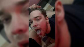 College Straight Neighbor Gets Face Fucked After Gym