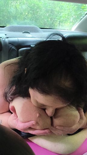 Backseat Bumping Squirting Hard From That Hard Dick Humping