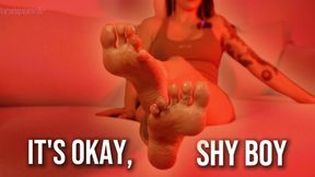 It's Okay, Shy Foot Boy: Positive Reassurance