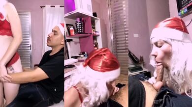 Natal gives a delicious Brazilian boquete to her boyfriend