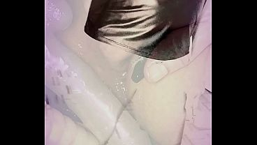 sissy slut shemale KANDI DOES DOUBLE DILDO ANAL GAPE ASS PLAY