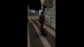 Extreme Travel Day Smelly Feet and Armpits Worship [4k]