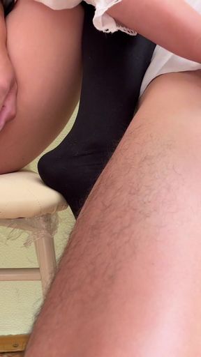 Memorable moment from "Students masturbate to each other during class"