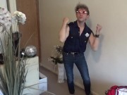 Officer Maolo sings 'Love Uniform Men! Serve & Protect' Naked!