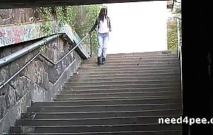 Teens pissing in parking lots and on the streets