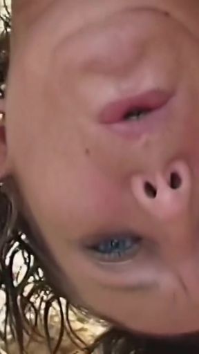 French Brunette Ava Outdoor Beach Anal - Wild Rocky Seaside Sex   Clip 2