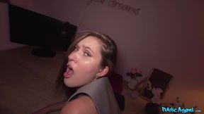 Blonde French Beauty's Public Teaching Lust