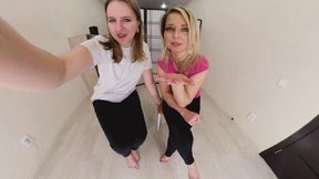 Lydia & Lily - pathetic shrunken ex-boyfriend VR 360 Full HD