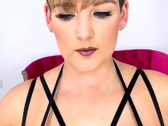 Big Boobed Blonde Masturbates With A Dildo In The Bathroom