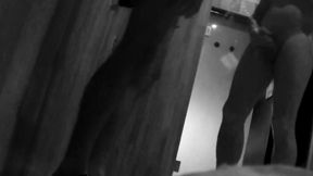 shy son gets pissed on by stepdad in the pool s public showers