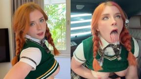 British Student Sucked Off A Stranger In Car, Invited Him Home To Fuck And Film It On Her Phone