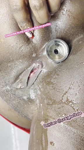 Horny Teen Girl +18yrs Gets Naughty in the Shower Recording Video 4 Her Lecturer Lover!