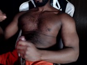 Muscle stroke in Hanes boxer briefs