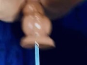 Fuck machine+bad dragon = gaping pussy