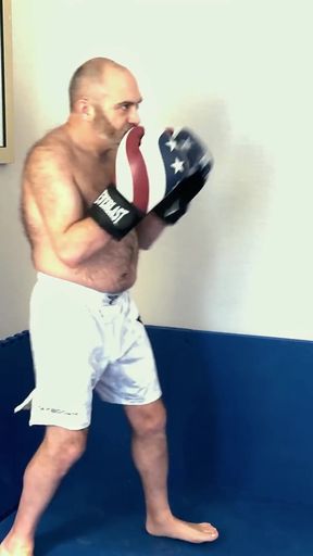 Boxing Challenge in a Hotel Room - Little Bear Vs Jobber