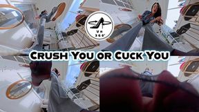 Crush You or Cuck You- Giantess Cuckold Humiliation - VR 360