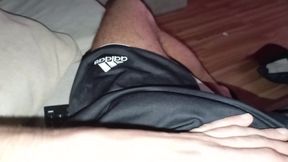 Rich Big Cock Stains the Clothes with Semen Again with the Intense Cumshot