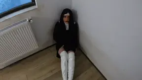 Slutty Nun Squirts After Deep Sucking and Getting Fucked