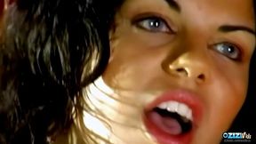 Two luxurious milfs on a yacht taking turns in overturned sex position in a threesome