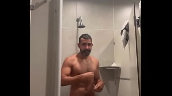 Gym shower time With my red thong ️ PrusQuinttus